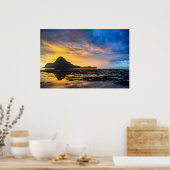 Zonsondergang van de Baai van El Nido Poster (Keuken)