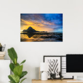 Zonsondergang van de Baai van El Nido Poster (Thuiskantoor)