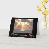 Zonsondergang van de Kaart van de Inspiratie (Gele Bloem)