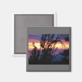 Zonsondergang van Island Lakes Magnet (Voorkant / Achterkant)