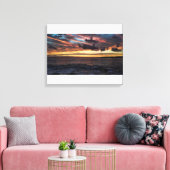 Zonsondergang van Kailua-Kona Hawaï Canvas Afdruk (Insitu (Woonkamer))