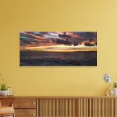 Zonsondergang van Kailua-Kona Hawaï Canvas Afdruk (Insitu (Woonkamer))