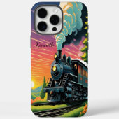 Zonsondergang van stoommachine Case-Mate iPhone case (Achterkant)