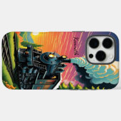 Zonsondergang van stoommachine Case-Mate iPhone case (Achterkant (horizontaal))