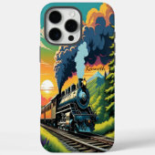 Zonsondergang van stoommachine Case-Mate iPhone case (Achterkant)