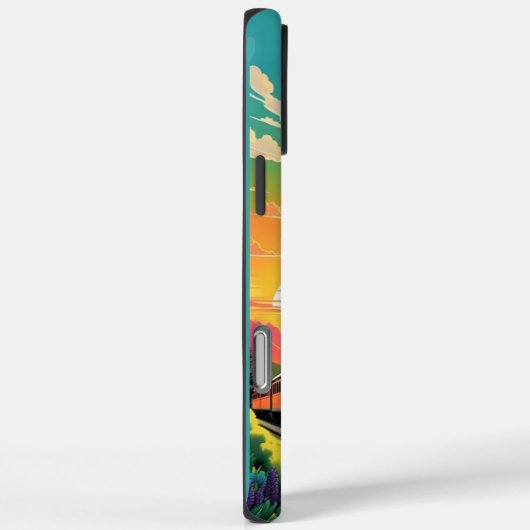 Zonsondergang van stoommachine Case-Mate iPhone case (Achterkant / Rechts)