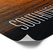 Zonsondergang van tropische palmbomen in Belize Poster (Hoek)