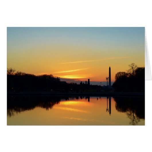 Zonsondergang vanaf Capitol Hill. (Voorkant Horizontaal)