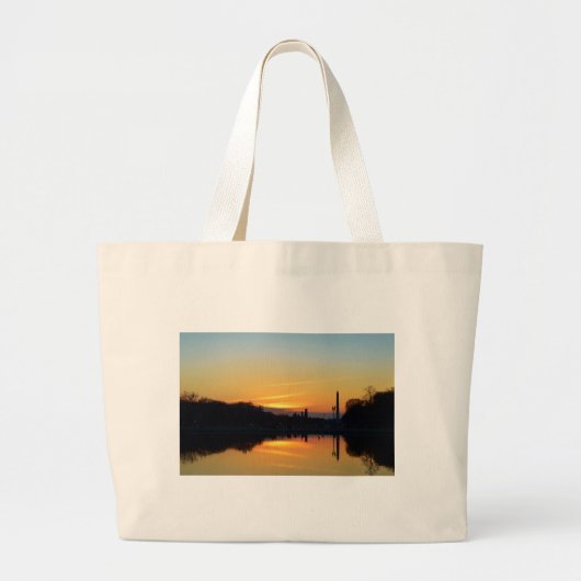 Zonsondergang vanaf Capitol Hill. Grote Tote Bag (Voorkant)