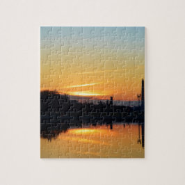 Zonsondergang vanaf Capitol Hill. Legpuzzel