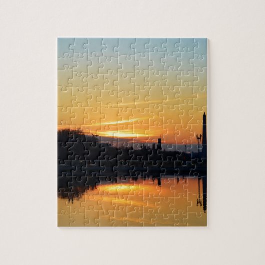 Zonsondergang vanaf Capitol Hill. Legpuzzel (Verticaal)