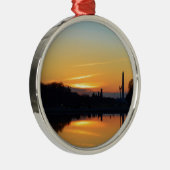 Zonsondergang vanaf Capitol Hill. Metalen Ornament (Rechts)