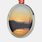 Zonsondergang vanaf Capitol Hill. Metalen Ornament (Links)