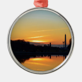 Zonsondergang vanaf Capitol Hill. Metalen Ornament