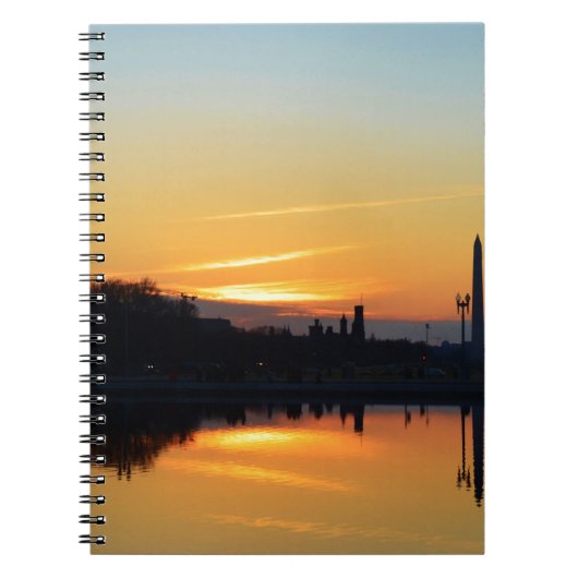Zonsondergang vanaf Capitol Hill. Notitieboek (Voorkant)