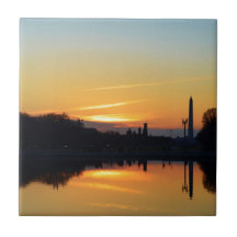 Zonsondergang vanaf Capitol Hill.
