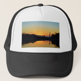 Zonsondergang vanaf Capitol Hill. Trucker Pet