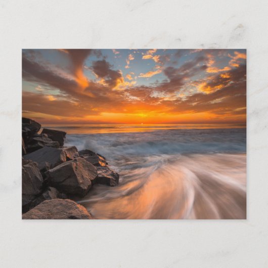 Zonsondergang vanaf Tamarach Beach Briefkaart (Voorkant)