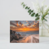 Zonsondergang vanaf Tamarach Beach Briefkaart (Staand voorkant)