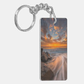 Zonsondergang vanaf Tamarach Beach Sleutelhanger (Voorkant Links)