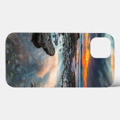 Zonsondergang vanuit de getijdenpoelen Case-Mate iPhone case (Achterkant (horizontaal))
