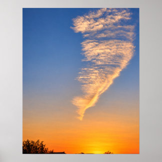 Zonsondergang Veerwolk 16x20 Ongeframeerde Kunstpr Poster