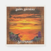 Zonsondergang Verjaardag 2584 Servet (Voorkant)