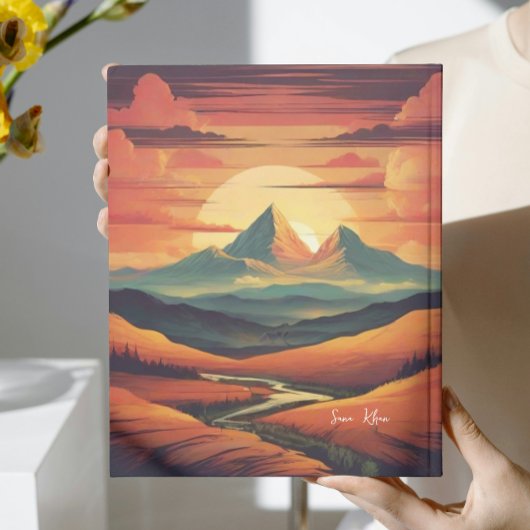  Zonsondergang vertoning Minimale Naam Planner