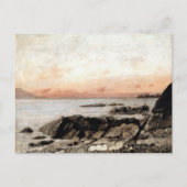 Zonsondergang, Vevey, Zwitserland – Gustave Courbe Briefkaart (Voorkant)