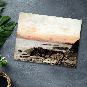 Zonsondergang, Vevey, Zwitserland – Gustave Courbe Briefkaart