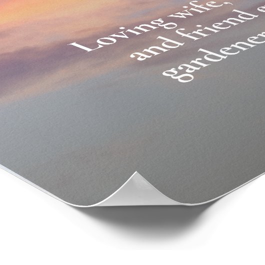 Zonsondergang Viering van het Leven Foto Download  Poster (Hoek)