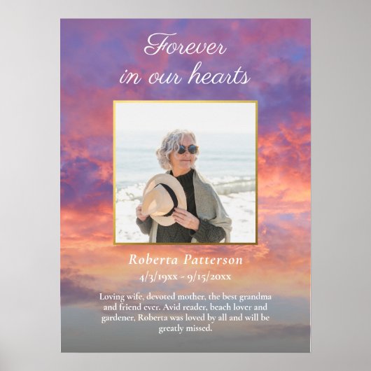 Zonsondergang Viering van het Leven Foto Download  Poster (Voorkant)