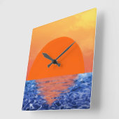 zonsondergang vierkante klok (Hoek)