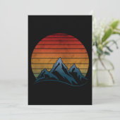 ZONSONDERGANG VINTAGE BERG KAART (Staand voorkant)