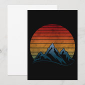 ZONSONDERGANG VINTAGE BERG KAART (Voorkant / Achterkant)