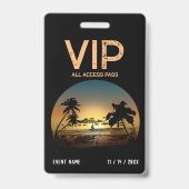 Zonsondergang VIP-badge Badge (Achterkant)