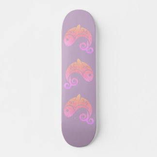 zonsondergang vis persoonlijk skateboard