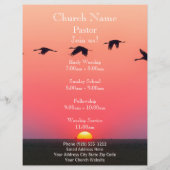 Zonsondergang Vogels Kerk Flyer, Doe mee met onze  Flyer (Voorkant)