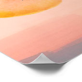Zonsondergang Vogels Poster (Hoek)