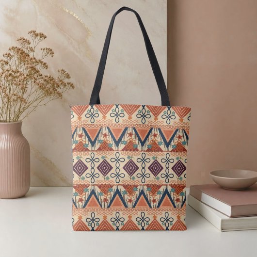Zonsondergang Volkskunst Tote Bag