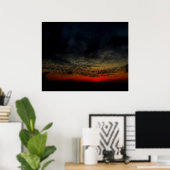 Zonsondergang voor de storm poster (Thuiskantoor)