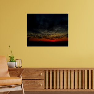 Zonsondergang voor de storm poster
