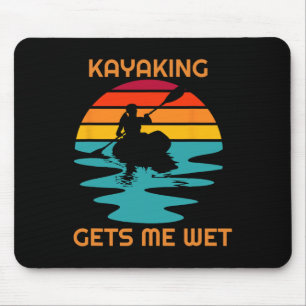 Zonsondergang Vrouwen Kayakken Maakt Me Nat Kayak  Muismat
