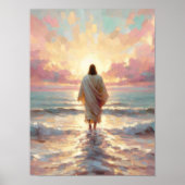 Zonsondergang Wandel, Digitale Christelijke Kunst, Poster (Voorkant)
