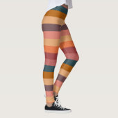 Zonsondergang Watercolor Strepen Leggings (Rechts)