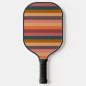 Zonsondergang Watercolor Strepen Pickleball Paddle (Voorkant)