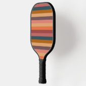 Zonsondergang Watercolor Strepen Pickleball Paddle (Links)