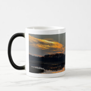Zonsondergang Waterlandschap Reflectie Mok