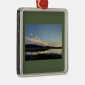 Zonsondergang Waterscape Reflectie Ornament  (Rechts)