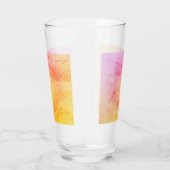 Zonsondergang Waterverf Marmer Glas Cup (Rechts)